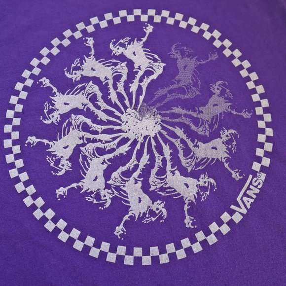 VANS Purple T-shirt, Small Size - Picture 3 of 4
